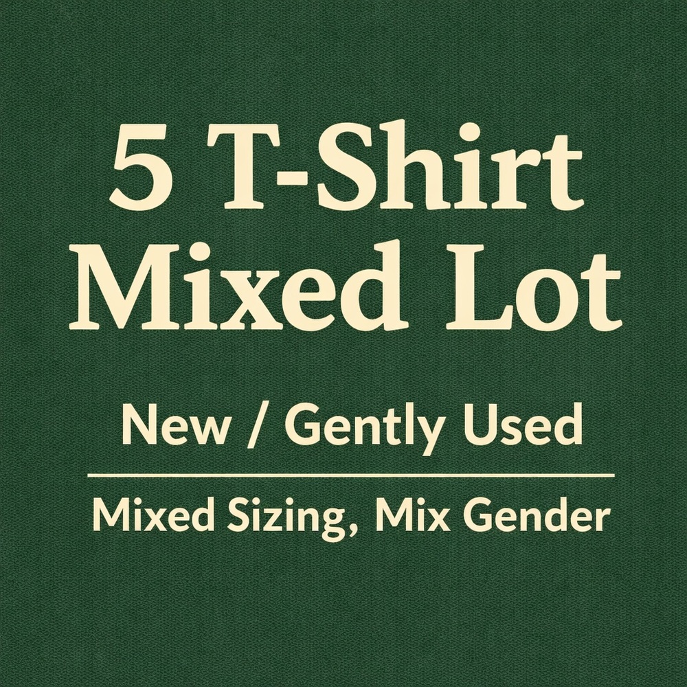 T-Shirt Mixed Lot 5 Men’s Women’s Assorted Bundle Casual Basics Reseller Summer